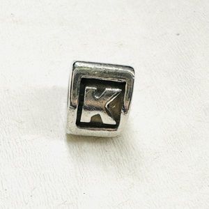 Authentic Pandora letter K charm.
